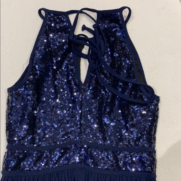 BNWOT Beautiful Blue Sequined Dress - Picture 4 of 6